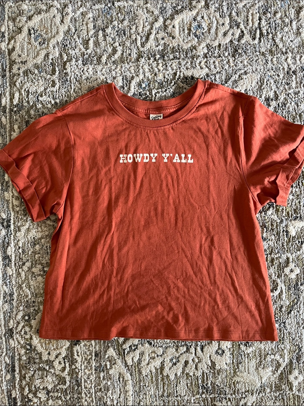 Howdy Y'All Rust Short Sleeve Tee - Unbranded